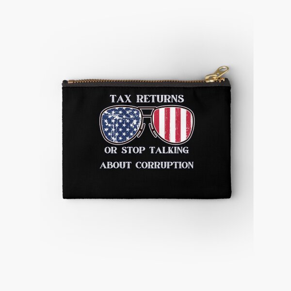 Item preview, Release Your Tax Returns OR Stop Talking About Corruption quote Glasses Presidential Debate 2020 Trump Biden designed and sold by RKSDesigns.