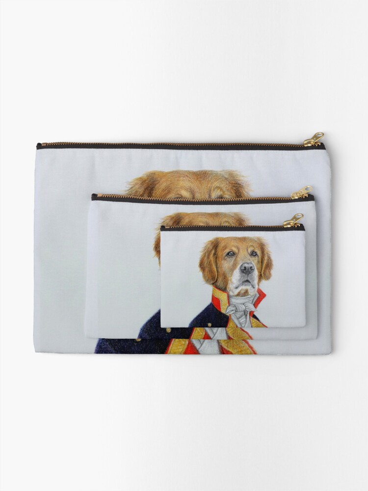Alternate view of dog king Zipper Pouch