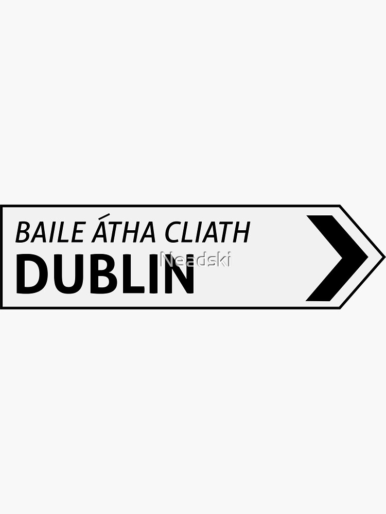 Thumbnail 3 of 3, Sticker, Dublin Irish Sign Post designed and sold by Neadski.