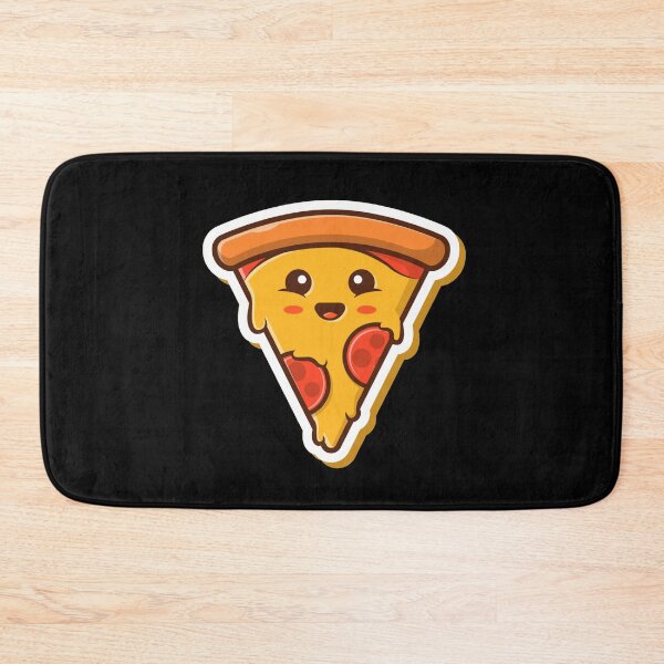 Item preview, Cute pizza mascot vector illustration pizza sticker cartoon designed and sold by zugharo2019.