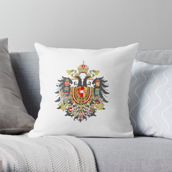 Austria-Hungary coat of arms Throw Pillow