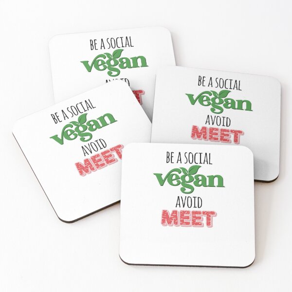 Item preview, Be a Social Vegan, Avoid Meet designed and sold by printadorable.