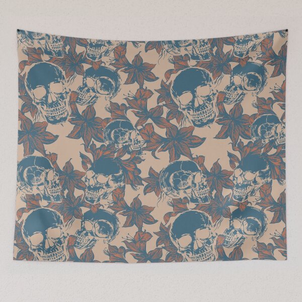 Item preview, Halloween Skull pattern designed and sold by RSDigitalPrintDesign.