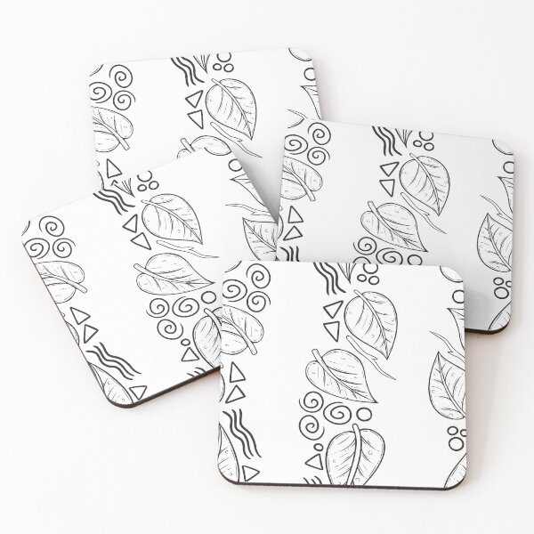Artikelvorschau, Leaf Doodle Seamless Surface Pattern Design entworfen und verkauft von ZaryaKiqo.