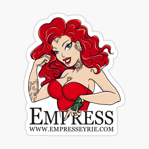 Empress Eyrie with simple logo Sticker