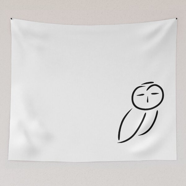 Item preview, Minimalist owl black designed and sold by melissemoreira.
