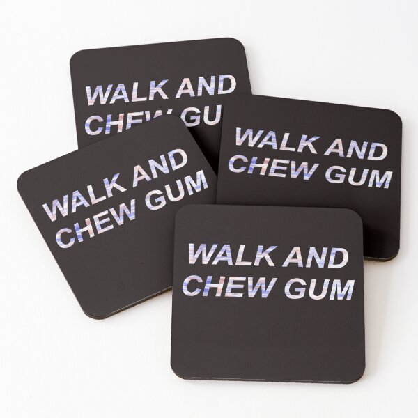 Item preview, Walk and Chew Gum designed and sold by BusyMonkeys.