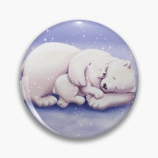 Item preview, White bear with his mother designed and sold by tigerda.