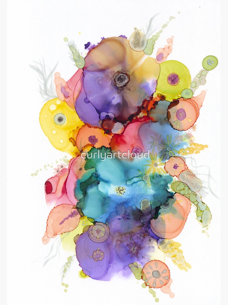 Thumbnail 3 of 3, Sticker, Rainbow Bouquet designed and sold by curlyartcloud.