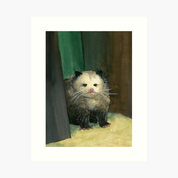 Item preview, Possum Watercolor Print designed and sold by Beebrown80's Illustration.