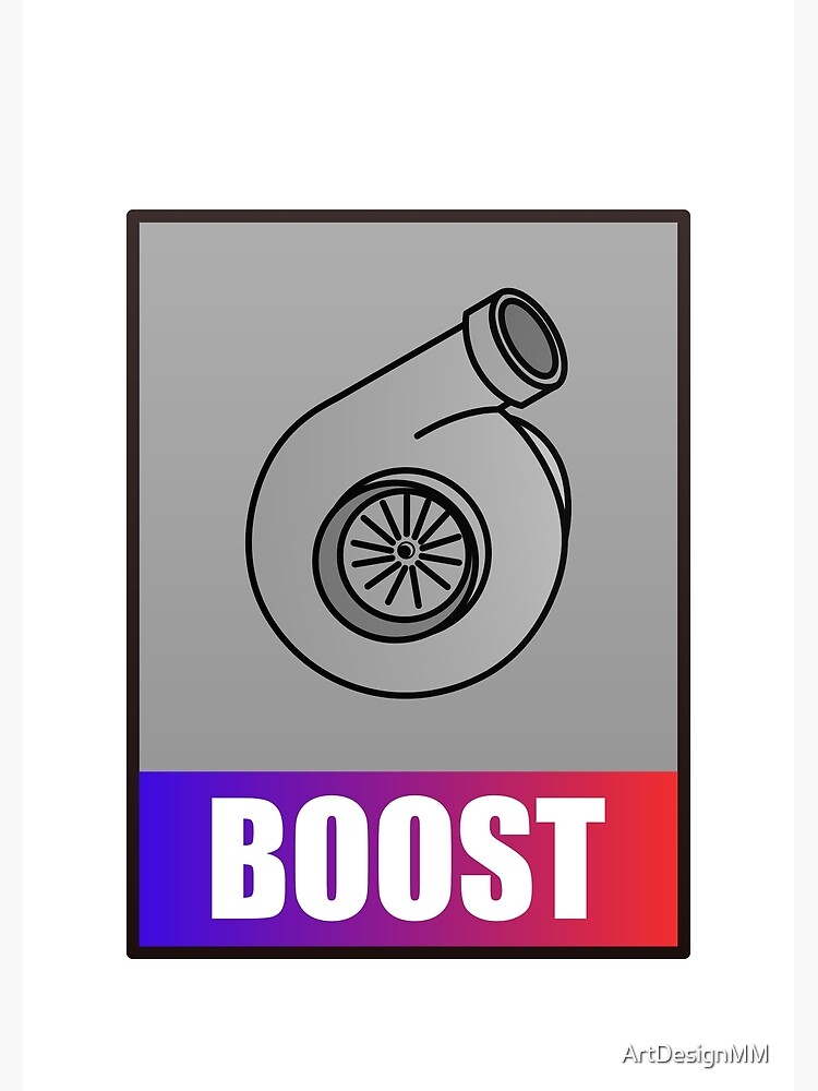 "Turbocharger / Boost Design" Poster by ArtDesignMM Redbubble