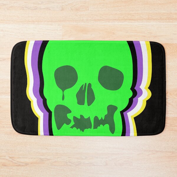 Item preview, Non-Binary Pride Skull  designed and sold by WorldOfRey.
