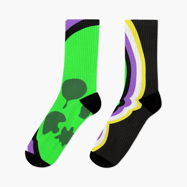Item preview, Non-Binary Pride Skull  designed and sold by WorldOfRey.
