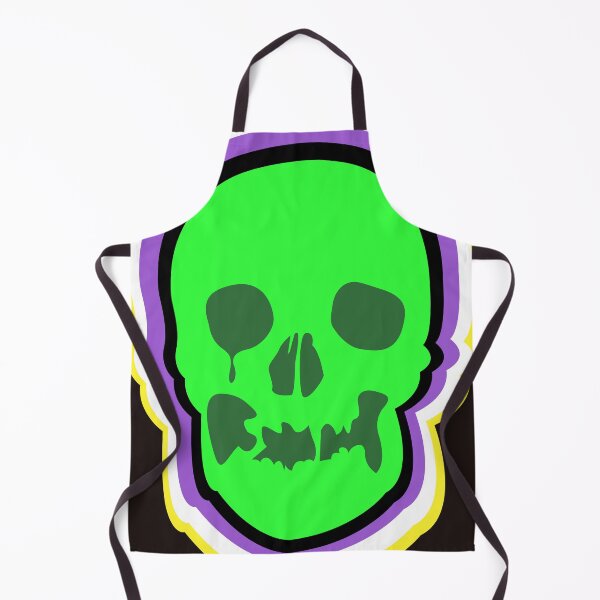 Item preview, Non-Binary Pride Skull  designed and sold by WorldOfRey.