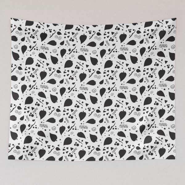 Artikelvorschau, Leaf Doodle Seamless Surface Pattern Design entworfen und verkauft von ZaryaKiqo.