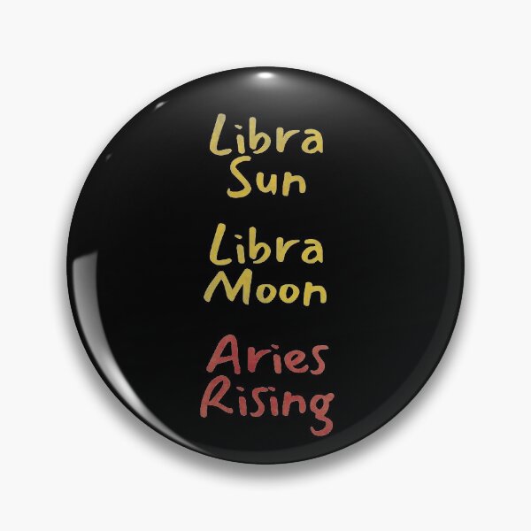 Item preview, Libra Sun Libra Moon Aries Rising Text designed and sold by leomooncreates.