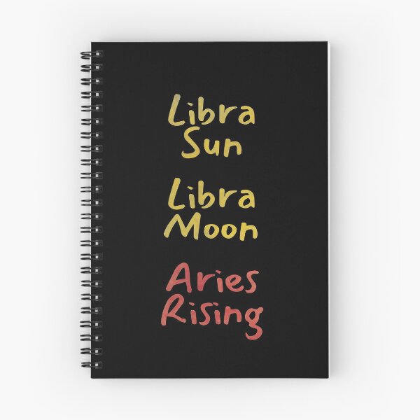 Item preview, Libra Sun Libra Moon Aries Rising Text designed and sold by leomooncreates.