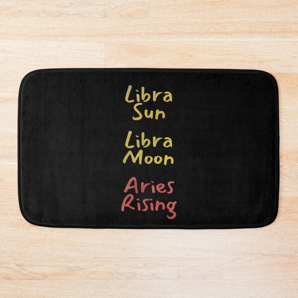 Item preview, Libra Sun Libra Moon Aries Rising Text designed and sold by leomooncreates.