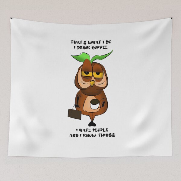 Item preview, owl designed and sold by Jelena Tomic.