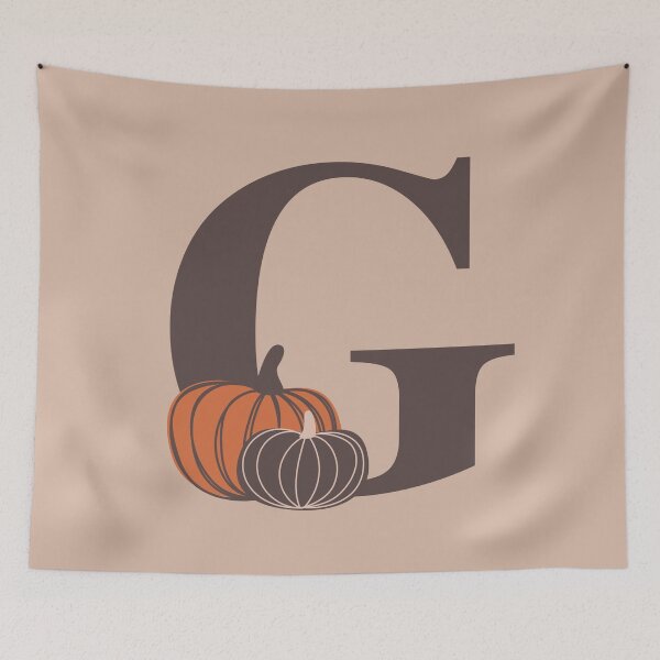 Artikelvorschau, Kürbisse G Name, Initiale, Monogramm entworfen und verkauft von CocoandDaisy.