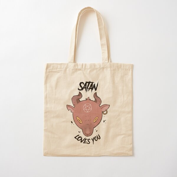 Satan te ama Bolsa de algodón