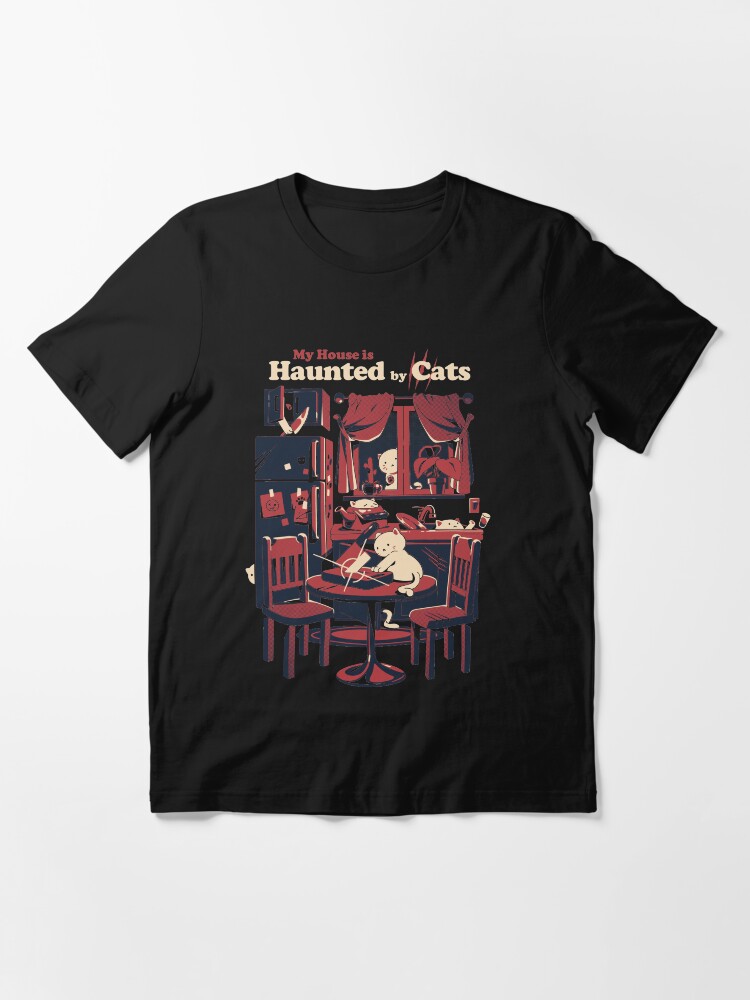 Alternate view of Haunted by cats Essential T-Shirt