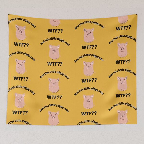 Item preview, WTF piggy designed and sold by Sugar-Magnolia.