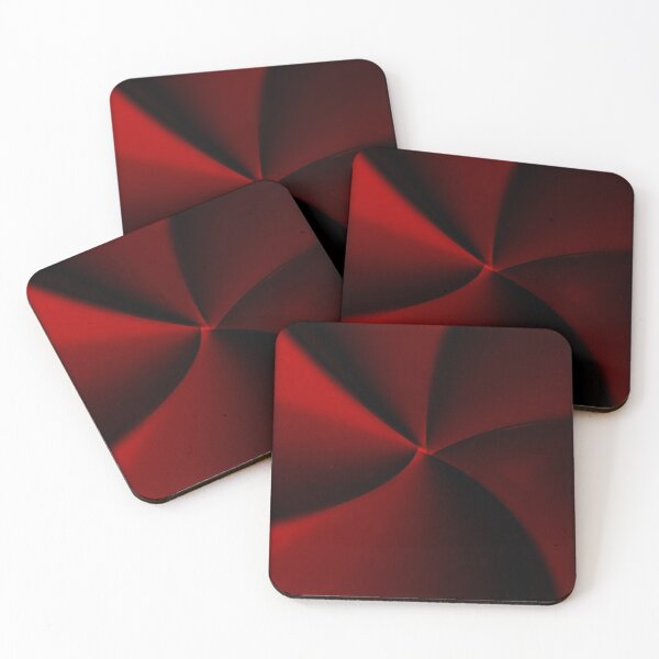 Item preview, Shimmering Dark Red And Black Swirling Illusion Print Pattern designed and sold by Mary Riley.