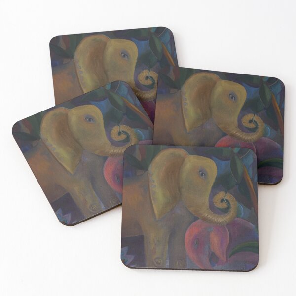 Item preview, elephant family  picture oil canvas PolinaMurashova #varezhkina_polina Polina Murashova designed and sold by POLINA MURASHOVA.