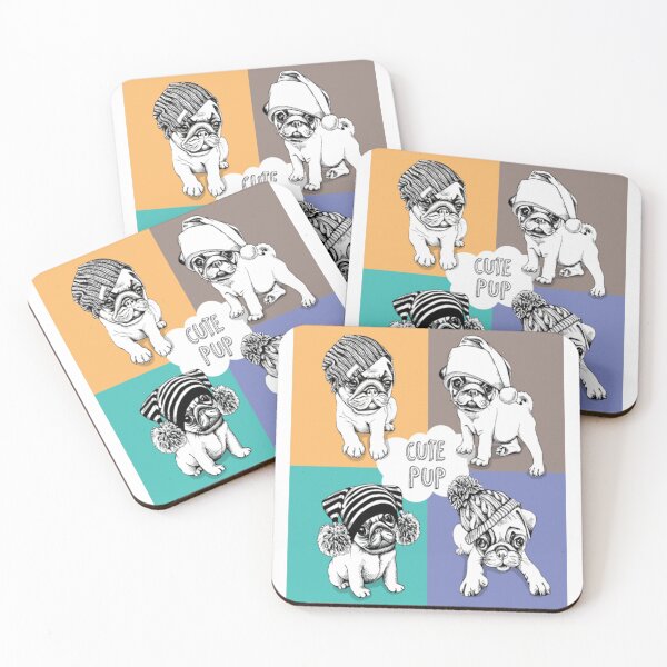 Item preview, Cute pup pug dog designed and sold by Idolizeddi.