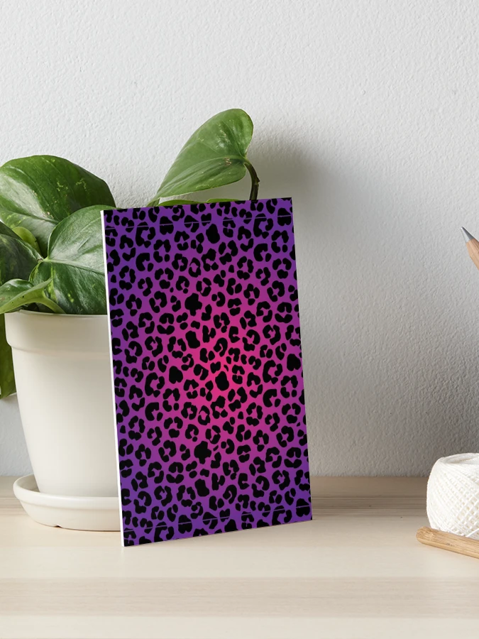 Leopard Print Pink Purple Fading Ombre