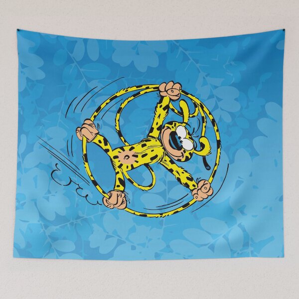Item preview, Marsupilami rolling in tail - Light blue design designed and sold by Hubashop.
