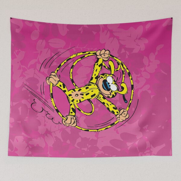Item preview, Marsupilami rolling in tail - Pink design designed and sold by Hubashop.