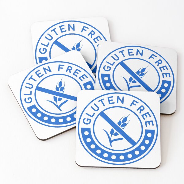 Item preview, Gluten Free blue logo designed and sold by GlutenFreeTee.