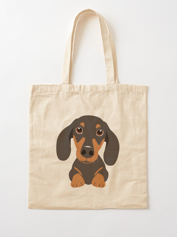 Bolsa de tela for Sale con la obra «Lindo perro salchicha