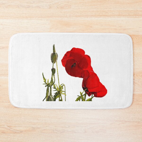 Item preview, Red Poppies and Bee designed and sold by KimHSinclair.
