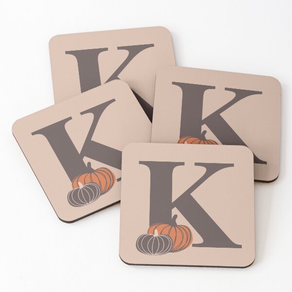 Artikelvorschau, Kürbisse K Name, Initiale, Monogramm entworfen und verkauft von CocoandDaisy.