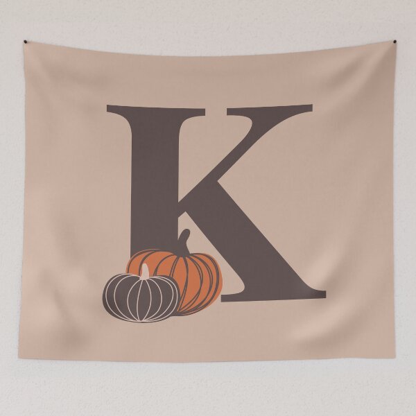 Artikelvorschau, Kürbisse K Name, Initiale, Monogramm entworfen und verkauft von CocoandDaisy.