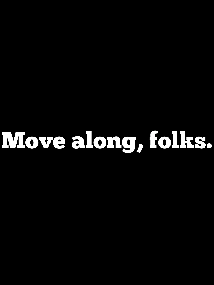 Thumbnail 3 of 3, Scarf, Move Along, Folks designed and sold by CreativeText.