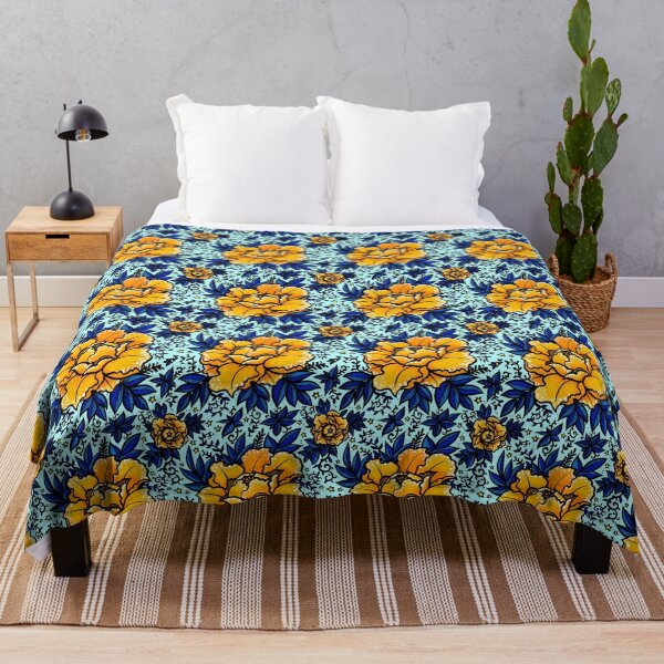 Tropical Peony Magic Throw Blanket