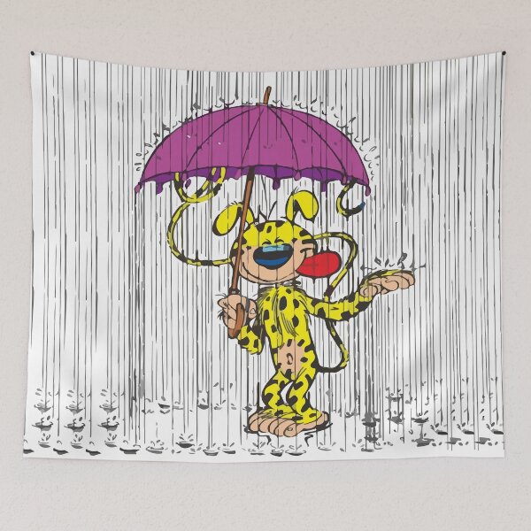 Item preview, Marsupilami in the rain designed and sold by Hubashop.