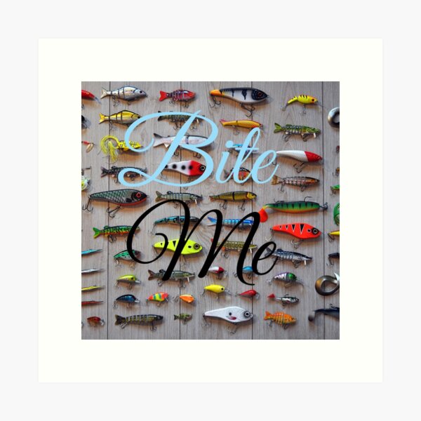 Fishing Wall Decor - Fish Decorations - Fish Wall Decor Poster - Bass Lures  - Bass Fishing Gifts for Men - Heddon Lures - Vintage Fishing Lures Wall