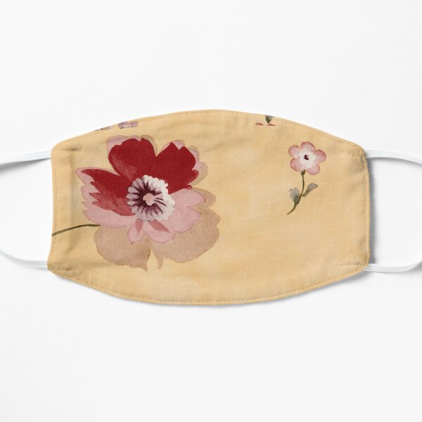 red flower Flat Mask