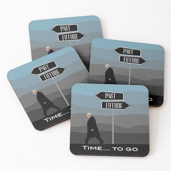 Item preview, Time to go Trump, drawn while walking in the past, the future is open! grey and blue shade behind him designed and sold by Aura-E.