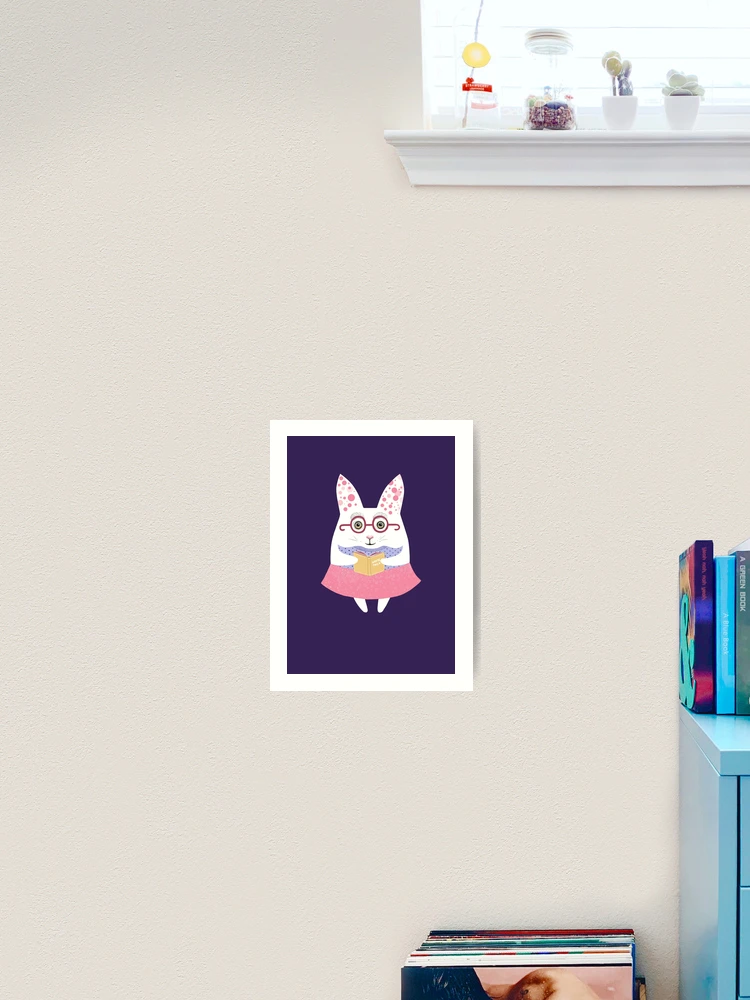 Thumbnail 2 of 3, Art Print, Poetry White Rabbit designed and sold by Ruta.