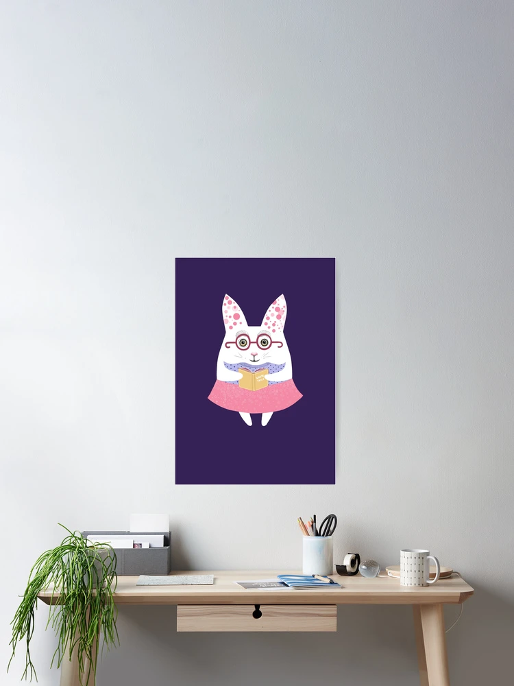 Thumbnail 2 of 3, Poster, Poetry White Rabbit designed and sold by Ruta.