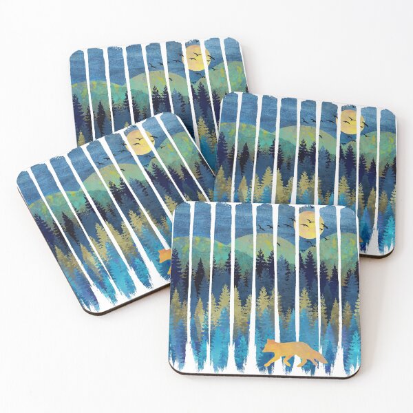 Item preview, Forest Night Mist - Brush Strokes designed and sold by maryedenoa.
