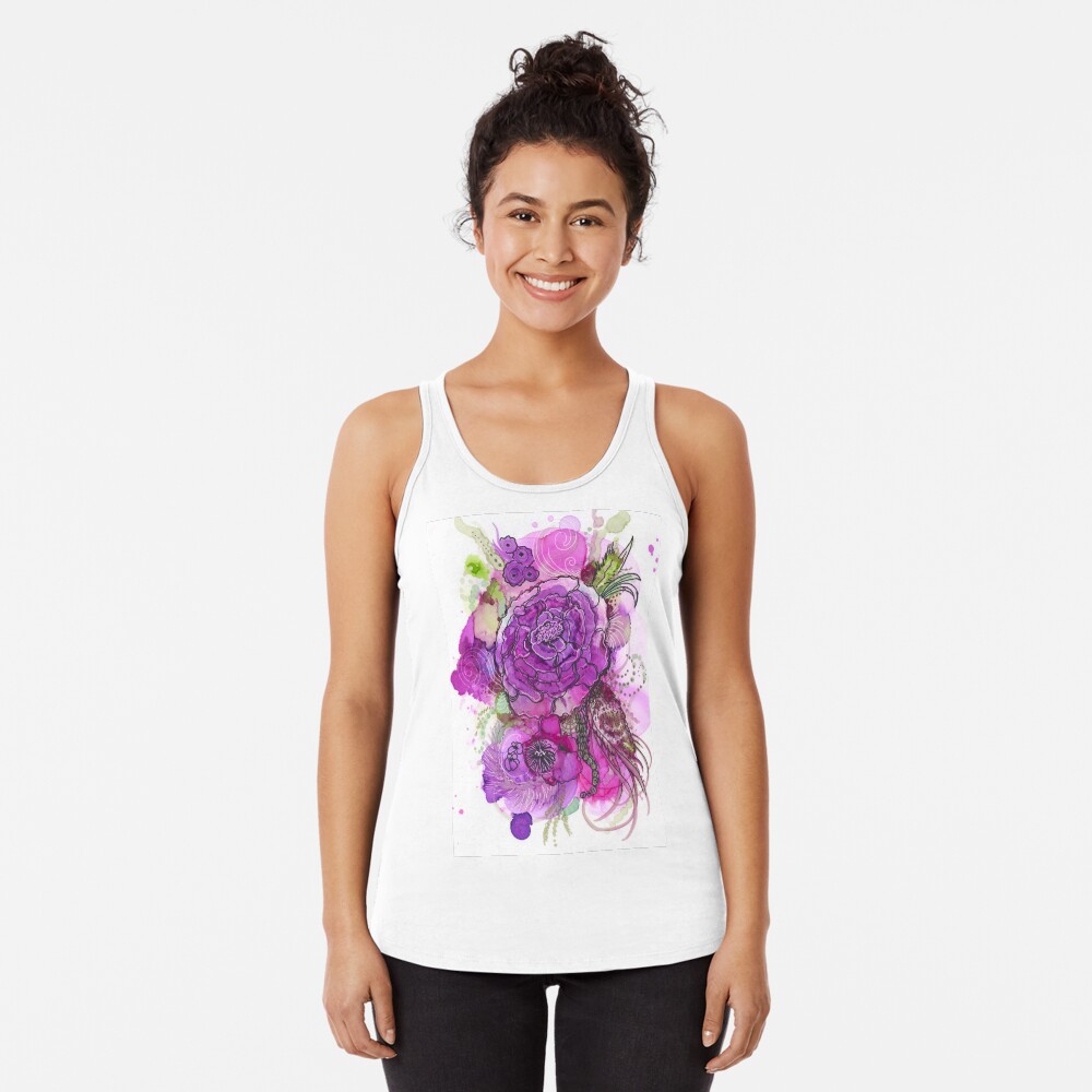 Item preview, Racerback Tank Top designed and sold by curlyartcloud.
