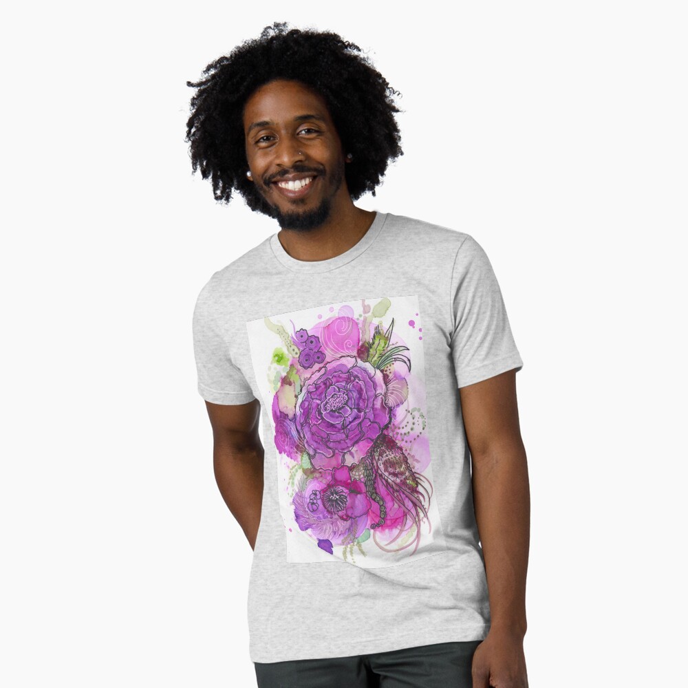 Item preview, Tri-blend T-Shirt designed and sold by curlyartcloud.