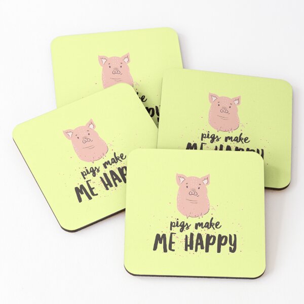 Item preview, Pigs make me happy designed and sold by Sugar-Magnolia.